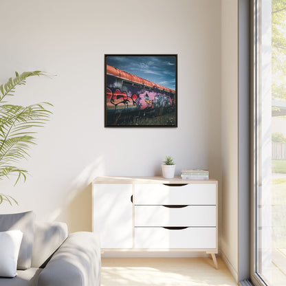 Night Train Matte Canvas, Framed (Multi-color)