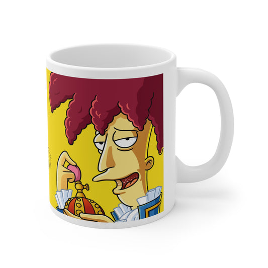 Fun Tropic Mood Ceramic Coffee Cups - Quirky 11oz & 15oz Mugs with Playful Illustrations