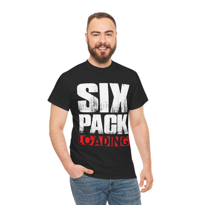 Six Pack Loading Unisex Heavy Cotton Tee