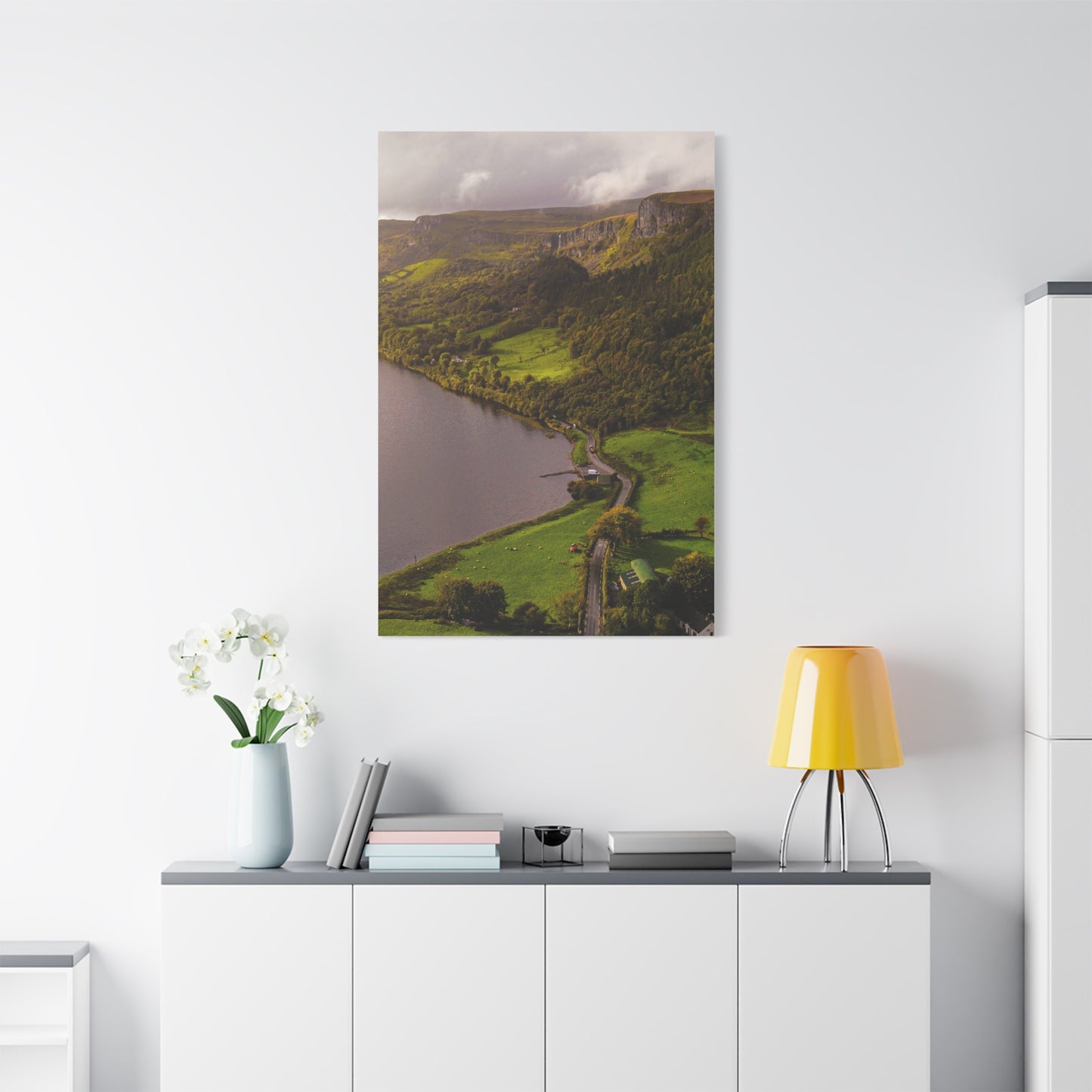 Sruth in Aghadh an Aird or The devil's Chimney Matte Canvas, Stretched, 1.25"