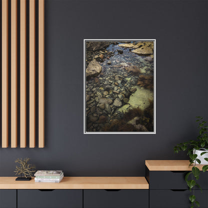 Rocks Matte Canvas, Framed (Multi-color)