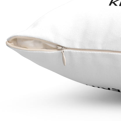 Kerry Spun Polyester Square Pillow White Edition 2 Sizes