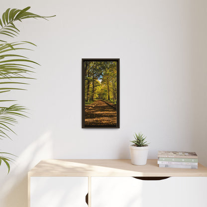 Listowel Town Park Autumn Matte Canvas, Framed (Multi-color)