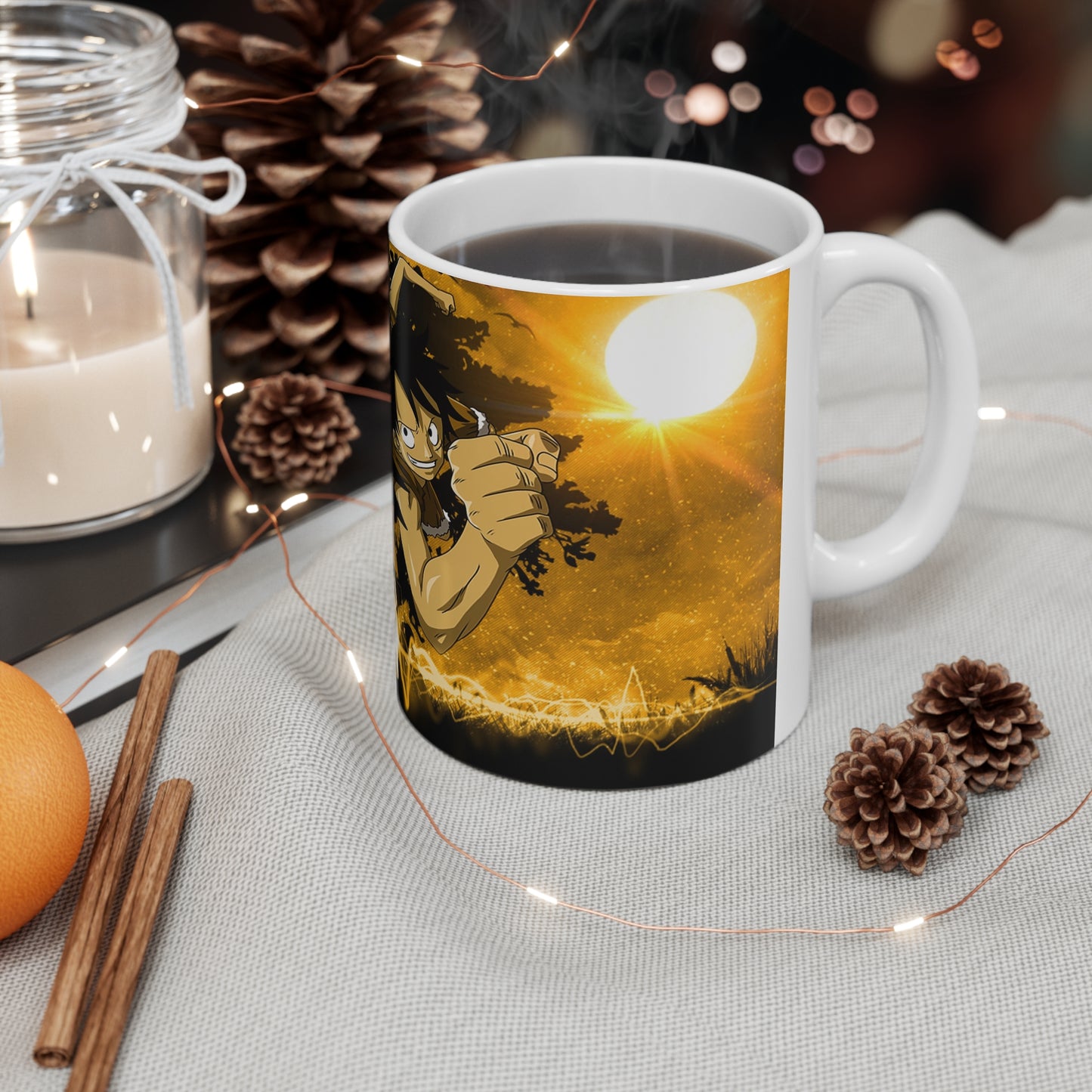 Dragon-Inspired Ceramic Coffee Cups - 11oz & 15oz - Perfect for Anime Fans!