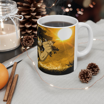 Dragon-Inspired Ceramic Coffee Cups - 11oz & 15oz - Perfect for Anime Fans!