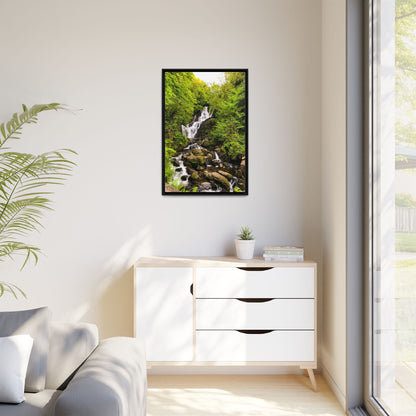 Torc Waterfall Matte Canvas, Framed (Multi-color)