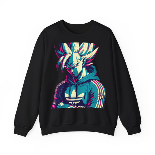 Trendy Unisex Crewneck Sweatshirt with Colorful Anime Design