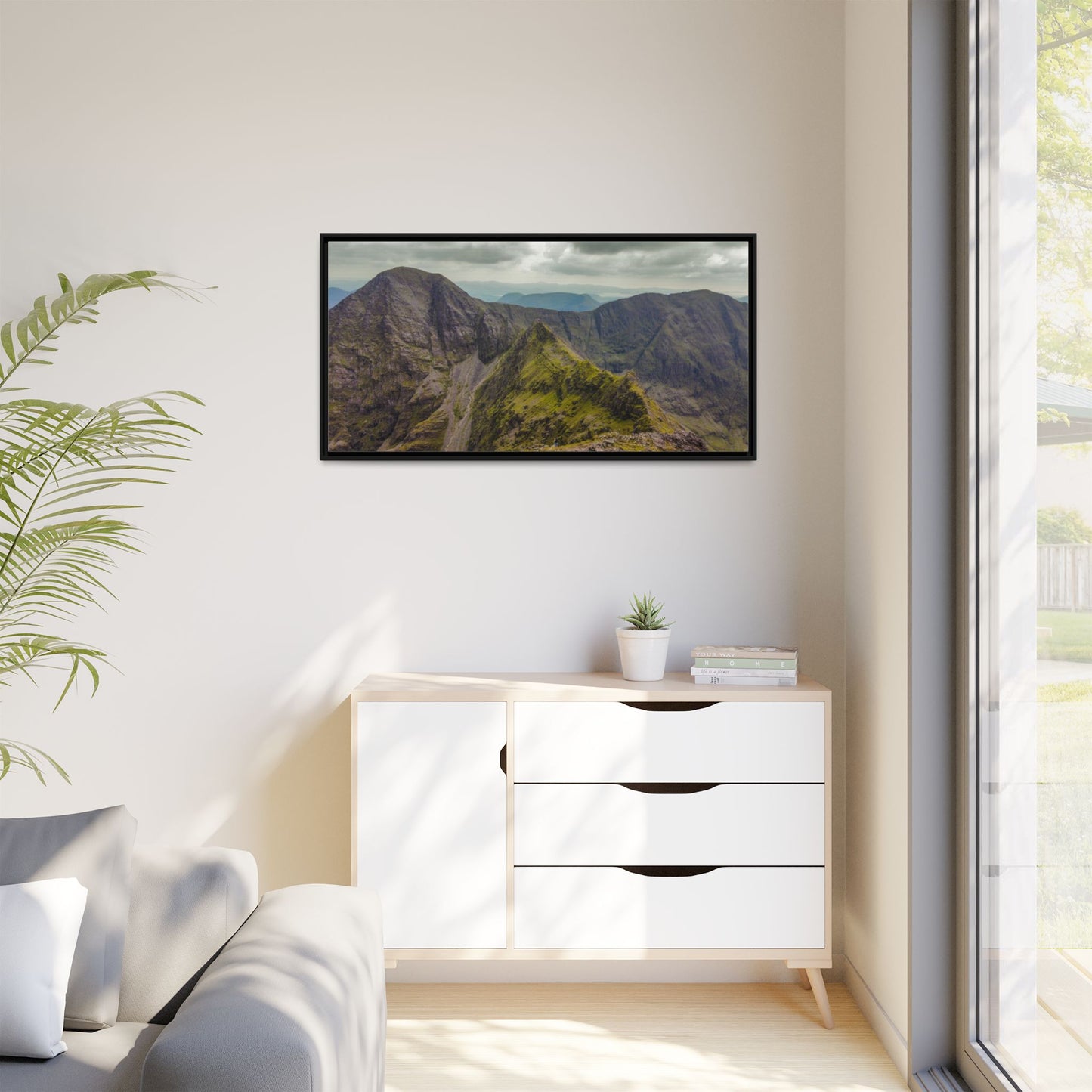 Halfway to Carrauntoohil Matte Canvas, Framed (Multi-color)