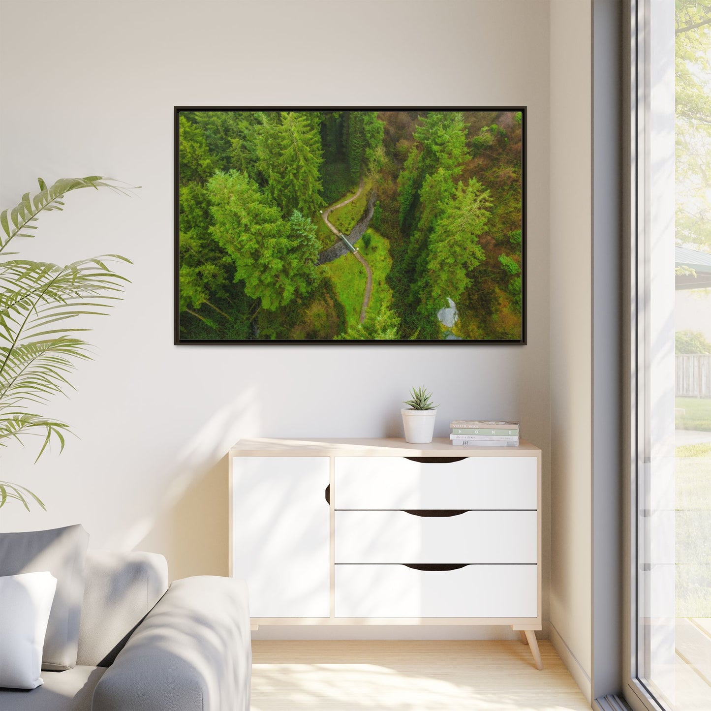 Glanageenty Forest Matte Canvas, Framed (Multi-color)