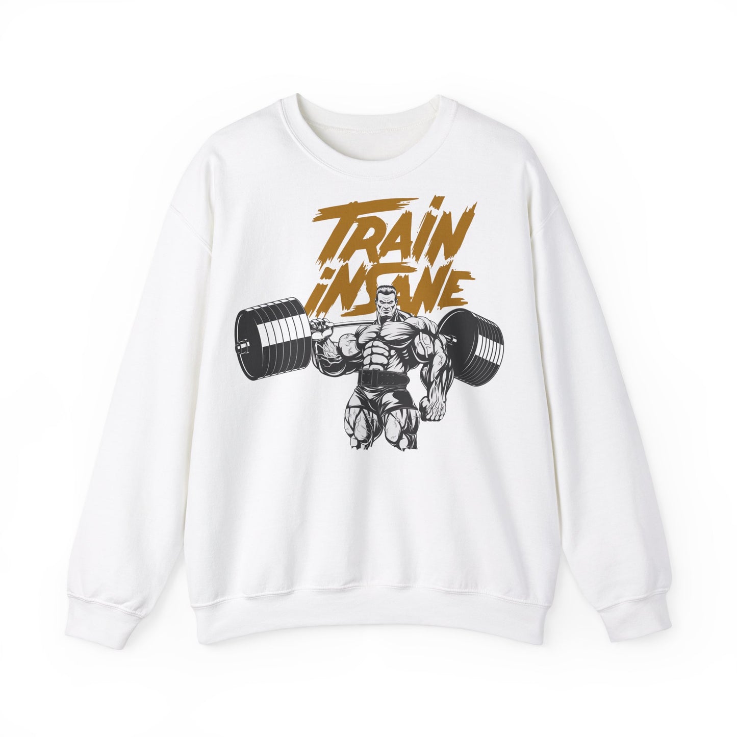 Train Insane Unisex Heavy Blend™ Crewneck Sweatshirt - Motivational Gym Sweatshirt for Fitness Lovers