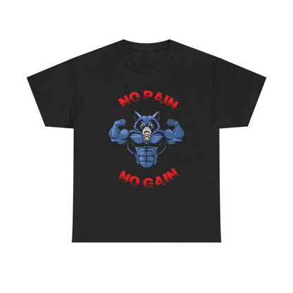 No Pain No Gain Unisex Heavy Cotton Tee - Motivational Fitness T-Shirt