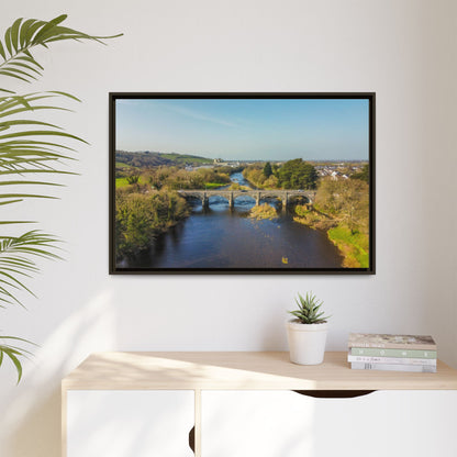 Listowel Bridge Matte Canvas, Framed (Multi-color)