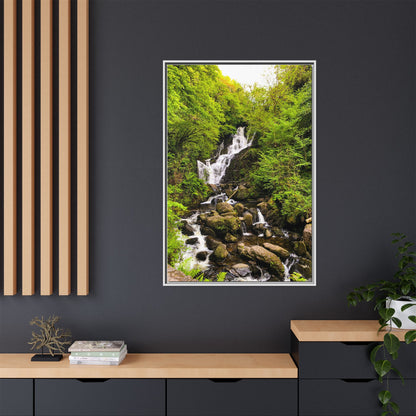Torc Waterfall Matte Canvas, Framed (Multi-color)