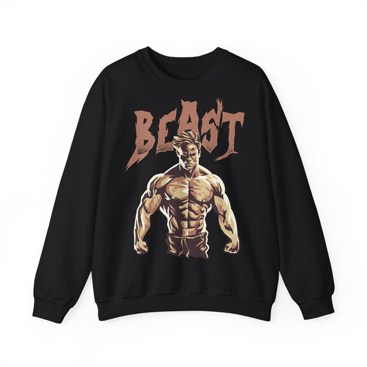 Motivational Beast Unisex Heavy Blend™ Crewneck Sweatshirt - Fitness Apparel