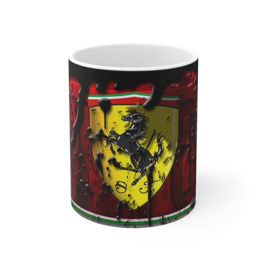 Ferrari-Inspired Ceramic Coffee Mug - 11oz and 15oz
