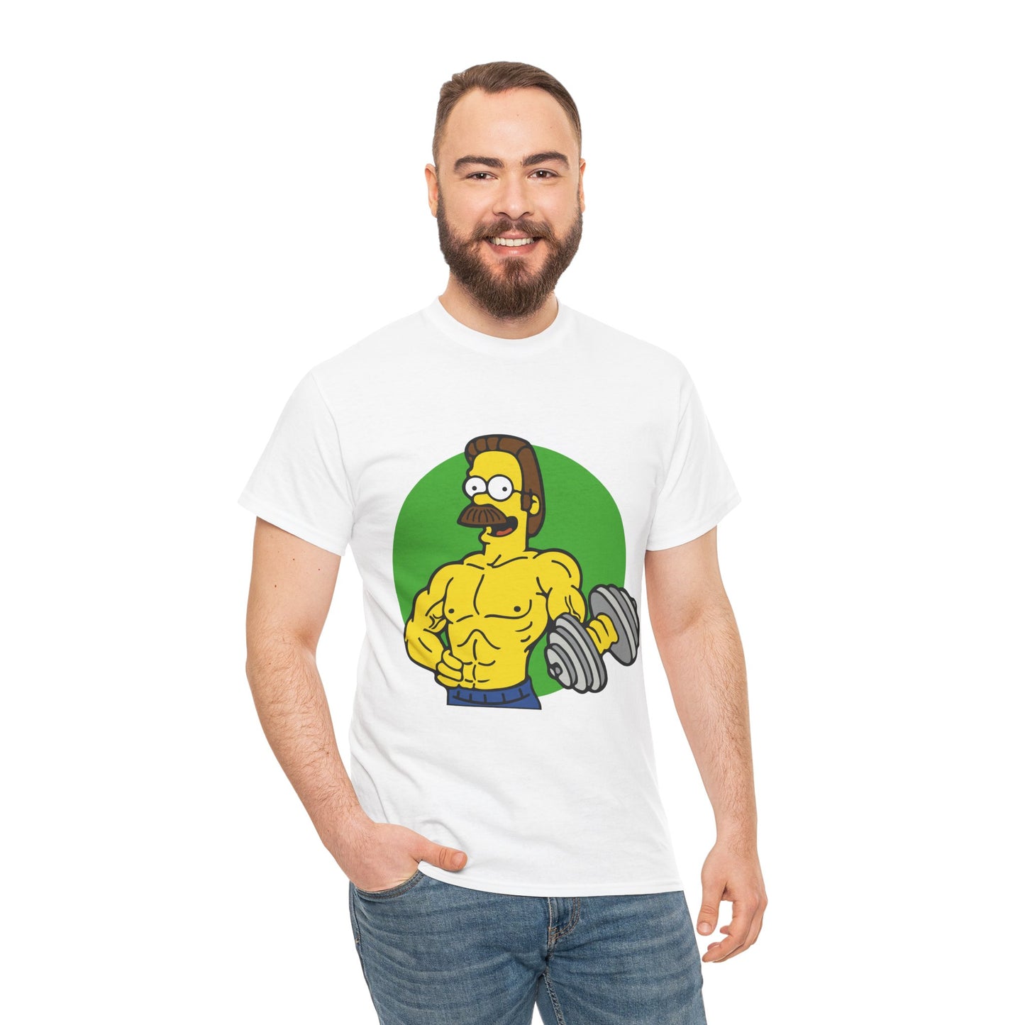 Muscular Ned Unisex Heavy Cotton Tee