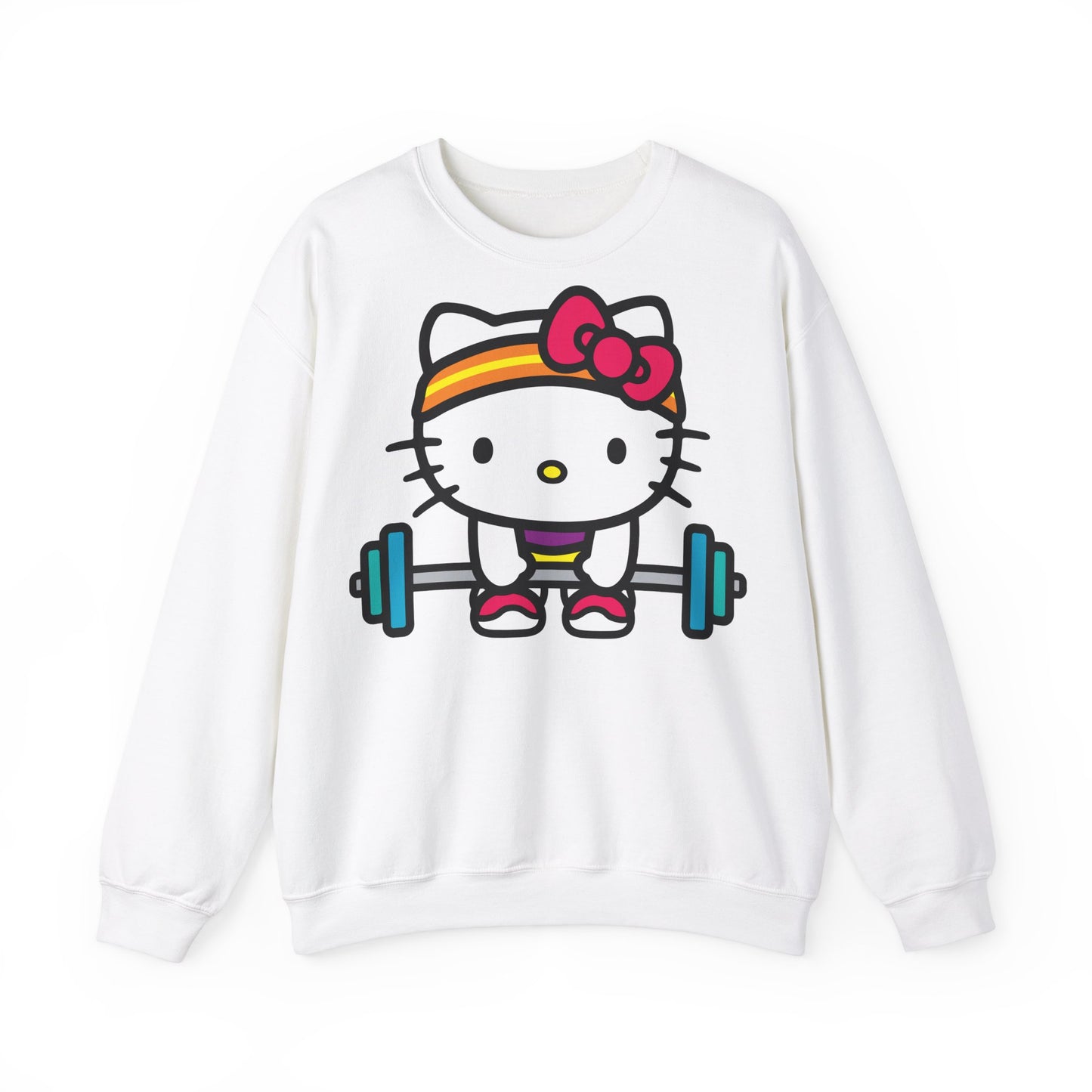 Hello Kitty Gym Motivation Unisex Heavy Blend™ Crewneck Sweatshirt