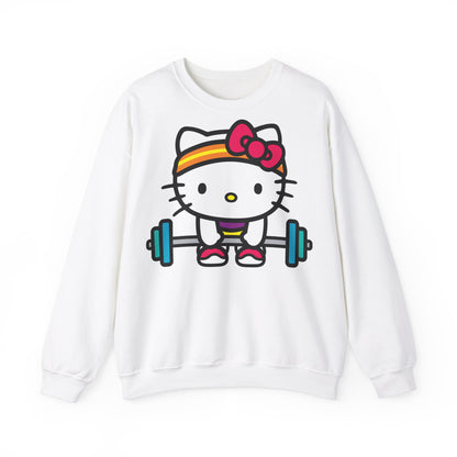 Hello Kitty Gym Motivation Unisex Heavy Blend™ Crewneck Sweatshirt