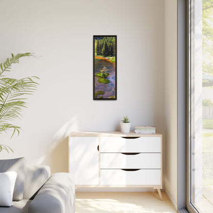 Gleanteenassig Forest Matte Canvas, Framed (Multi-color)