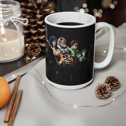 Justice League Ceramic Coffee Cups - 11oz & 15oz | Superhero Mugs for Comic Fans