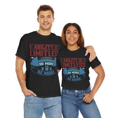 Limitless Ability Unisex Heavy Cotton Tee - Motivational Fitness Shirt