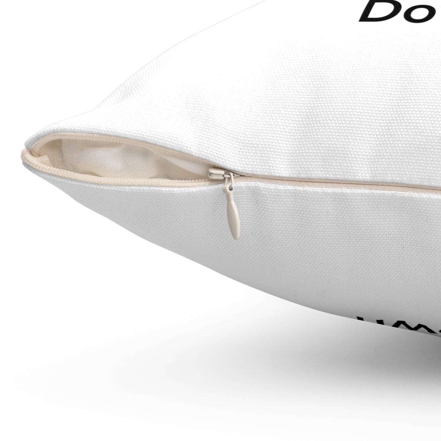 Down Spun Polyester Square Pillow White Edition 2 Sizes