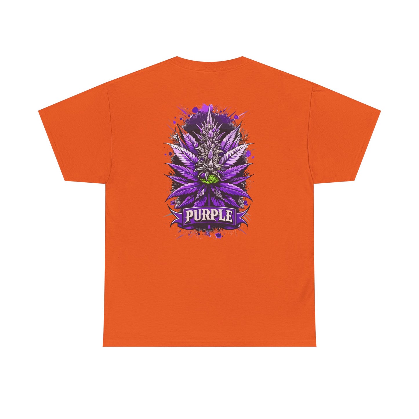 Purple Cannabis Bud T-Shirt — Bold Psychedelic Marijuana Graphic Tee