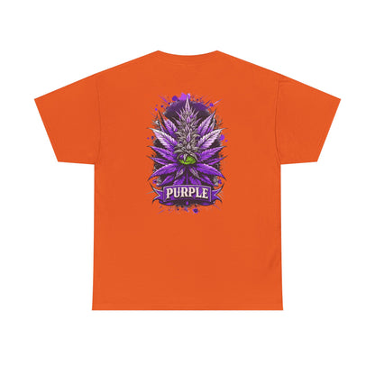 Purple Cannabis Bud T-Shirt — Bold Psychedelic Marijuana Graphic Tee