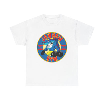 Jawson Gym Unisex Heavy Cotton Tee - Fitness Wear for Gym Lovers White