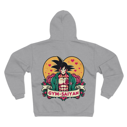 Gym Saiyan Goku Love Unisex Hooded Zip Sweatshirt