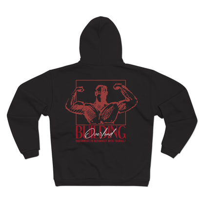 Motivational Fitness Zip Hoodie - "Disconnect to Reconnect"
