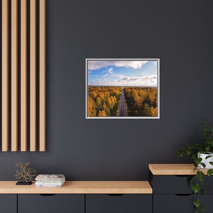 Somewhere In Lithuania Matte Canvas, Framed (Multi-color)