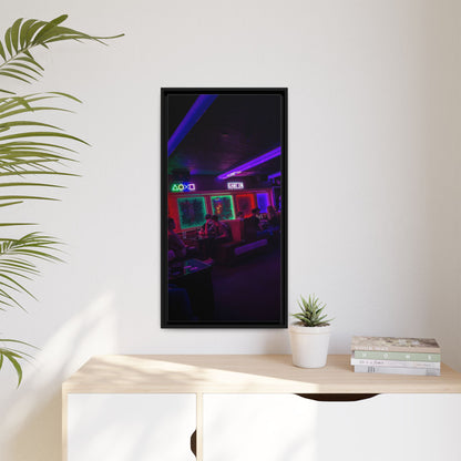Mermaids Night Club Matte Canvas, Framed (Multi-color)