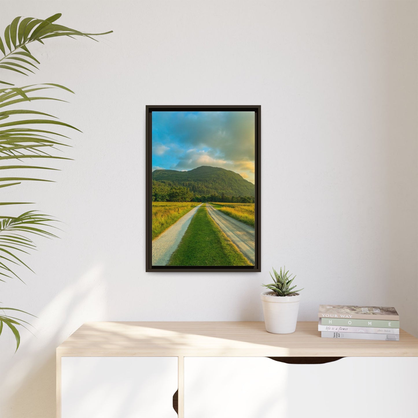Mountain Torc Matte Canvas, Framed (Multi-color)