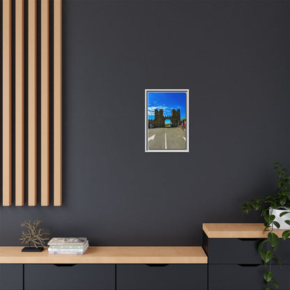 Ballyheigue Golf Club Gates Matte Canvas, Framed (Multi-color)