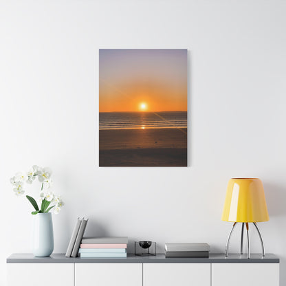 Sunset in ocean Matte Canvas, Stretched, 1.25"
