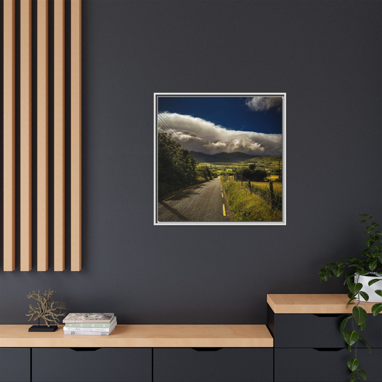 Somewhere In Kerry Matte Canvas, Framed (Multi-color)