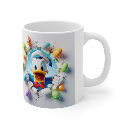 Whimsical Easter Ceramic Coffee Cups – 11oz & 15oz with Playful Duck Design