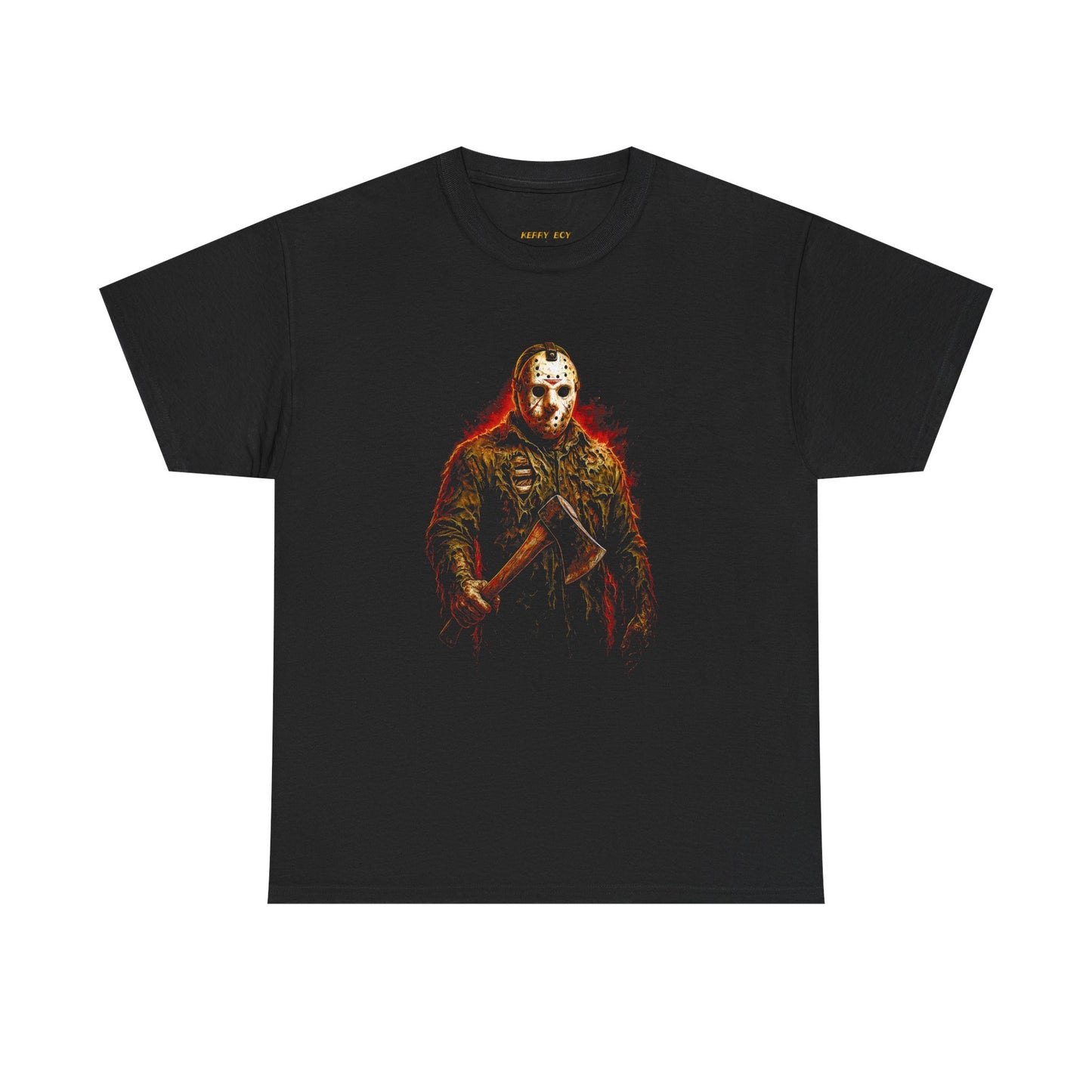 Horror Masked Killer Tee — Retro Jason-Style Slasher Graphic T-Shirt