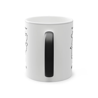 Kildare Magic Mug: Color - Changing Coffee Cup with Artistic Map Design