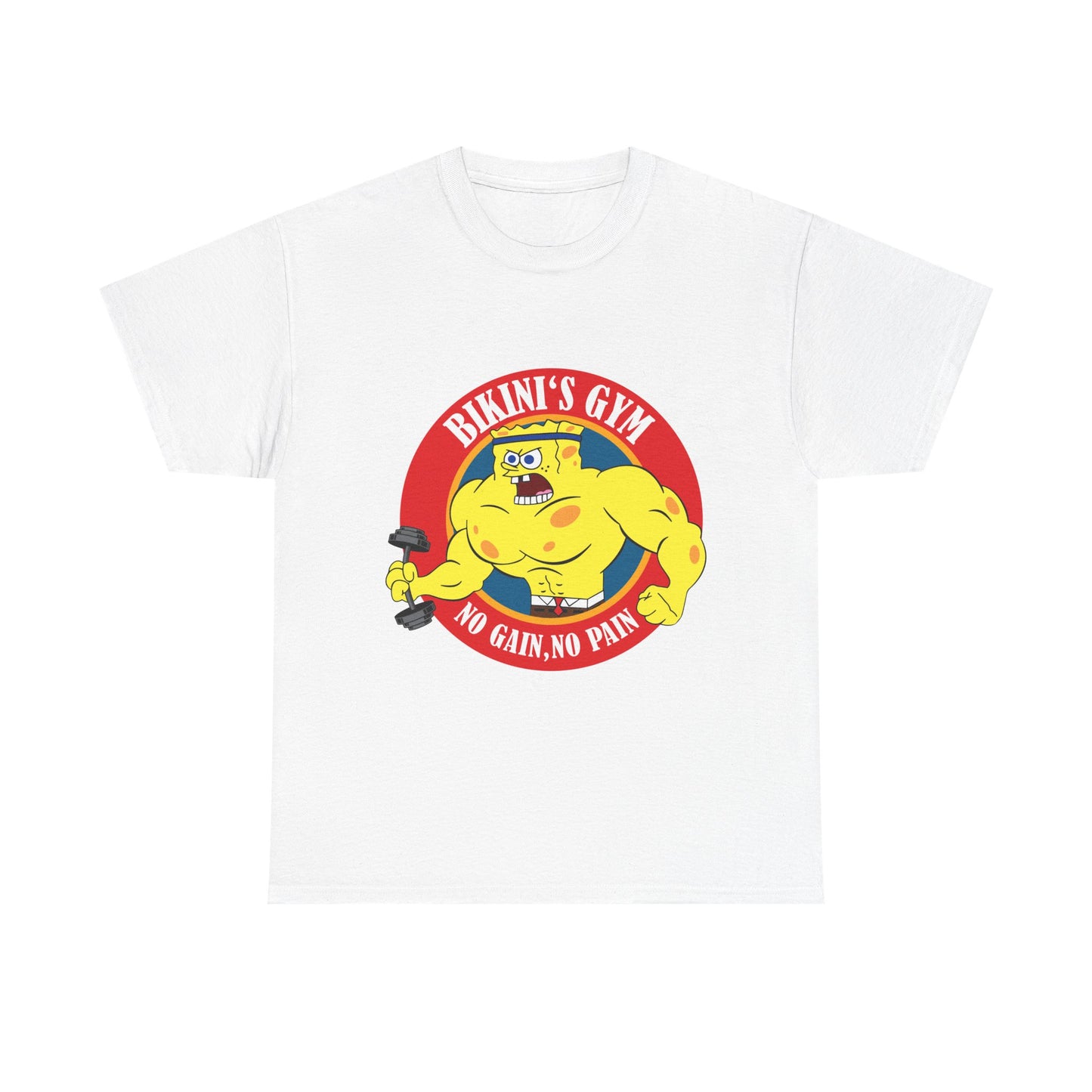 SpongeBob Bikini Gym Unisex Heavy Cotton Tee