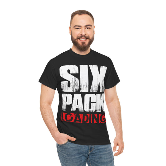 Six Pack Loading Unisex Heavy Cotton Tee