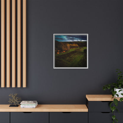 Listowel Town Park Matte Canvas, Framed (Multi-color)