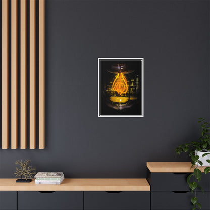 Bulb Matte Canvas, Framed (Multi-color)