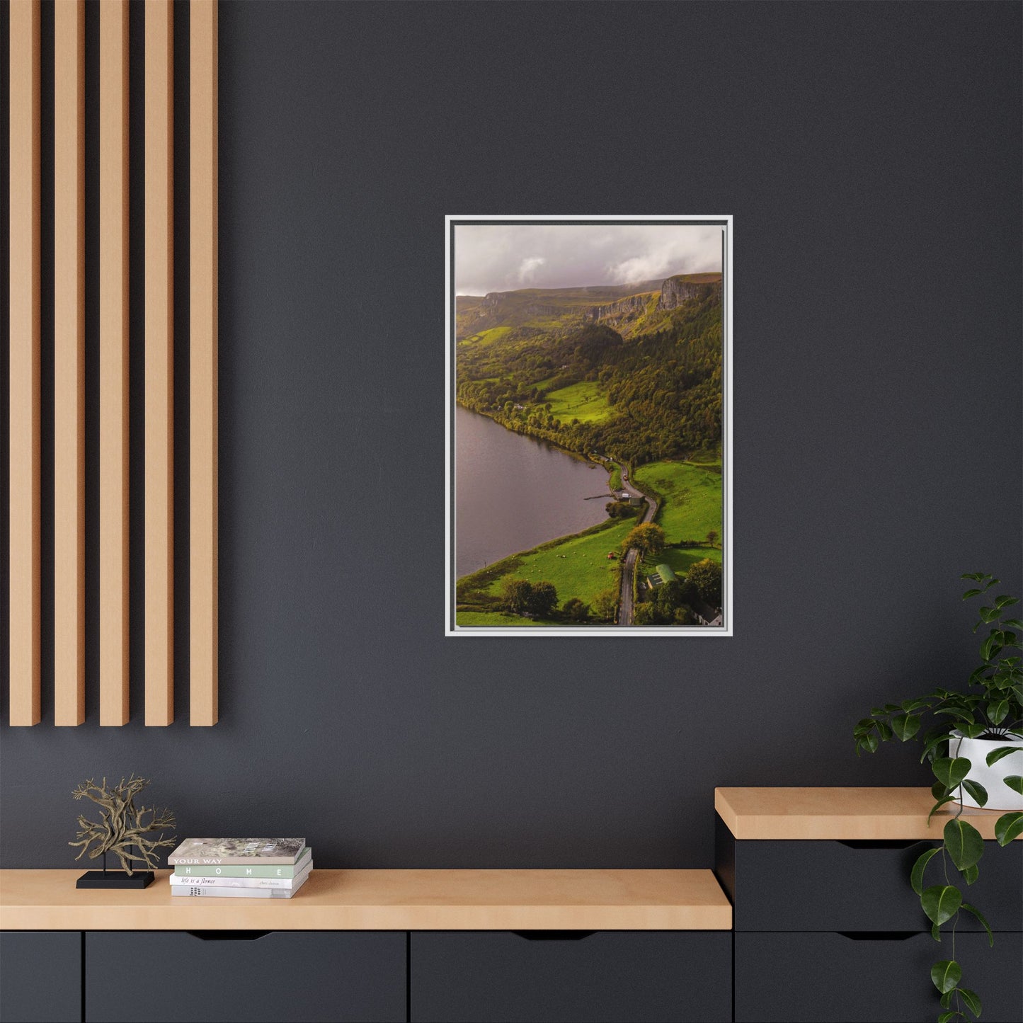 South in Aghadh an Aird or The Devil's Cheney Matte Canvas, Framed (Multi-color)