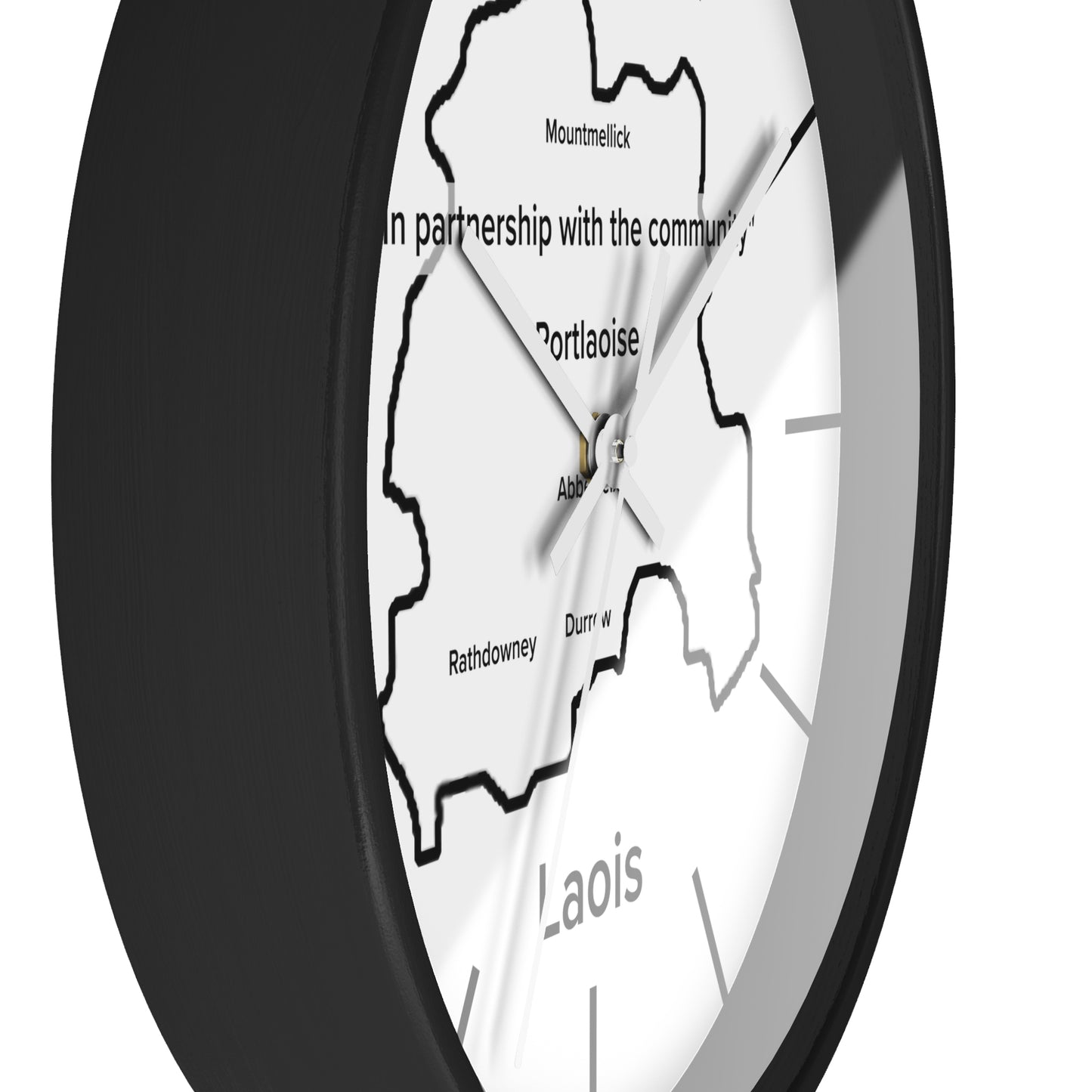 Laois County Map Wall Clock — Minimalist Irish County Clock