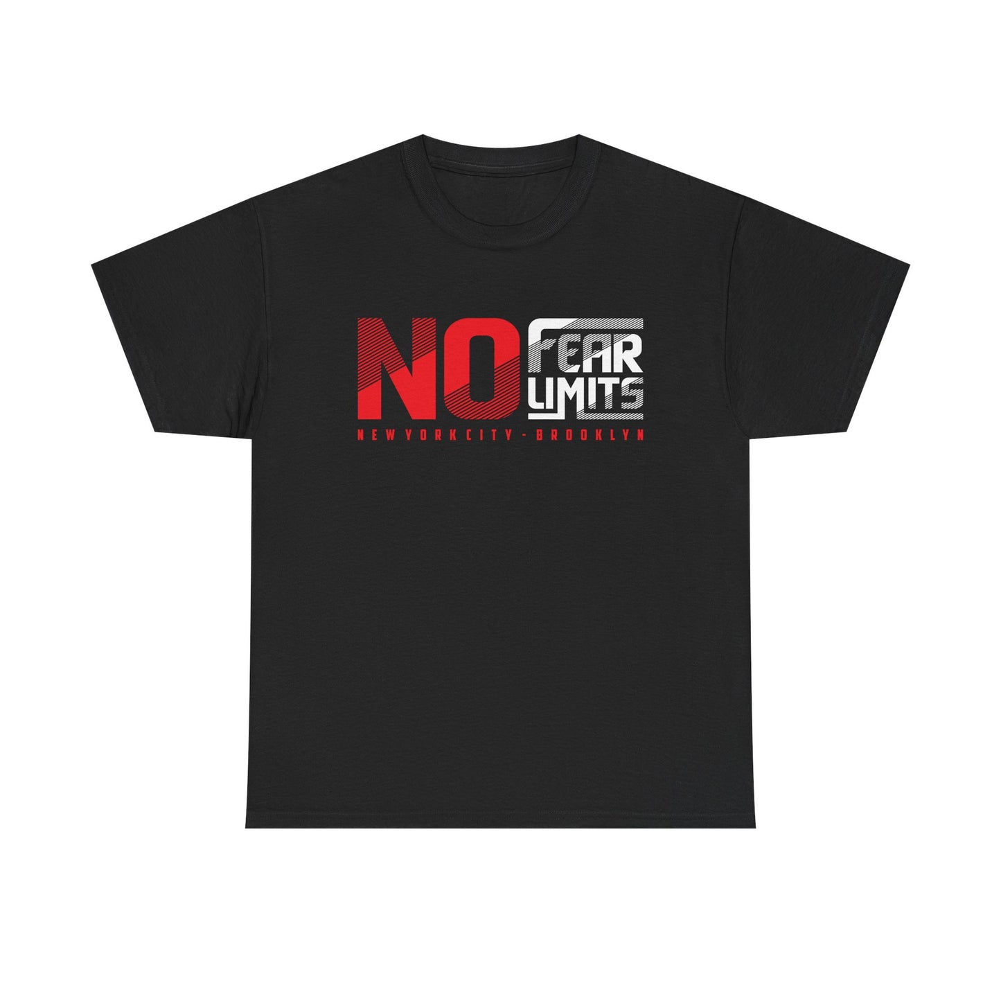 No Fear Limits Unisex Heavy Cotton Tee - Motivational Graphic Tee