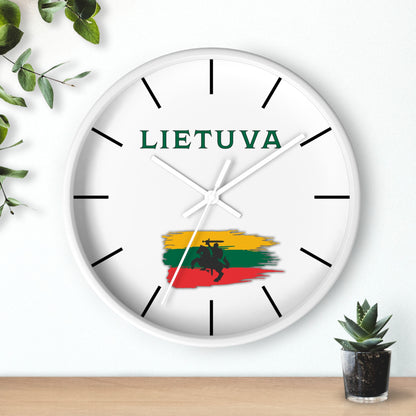 Lietuva Wall Clock - Stylish Home Decor for Lithuania Pride