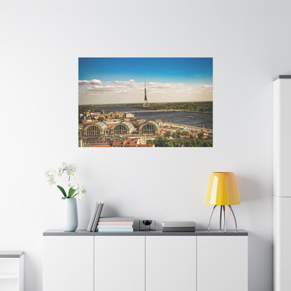 Riga TV Tower Matte Canvas, Stretched, 1.25"
