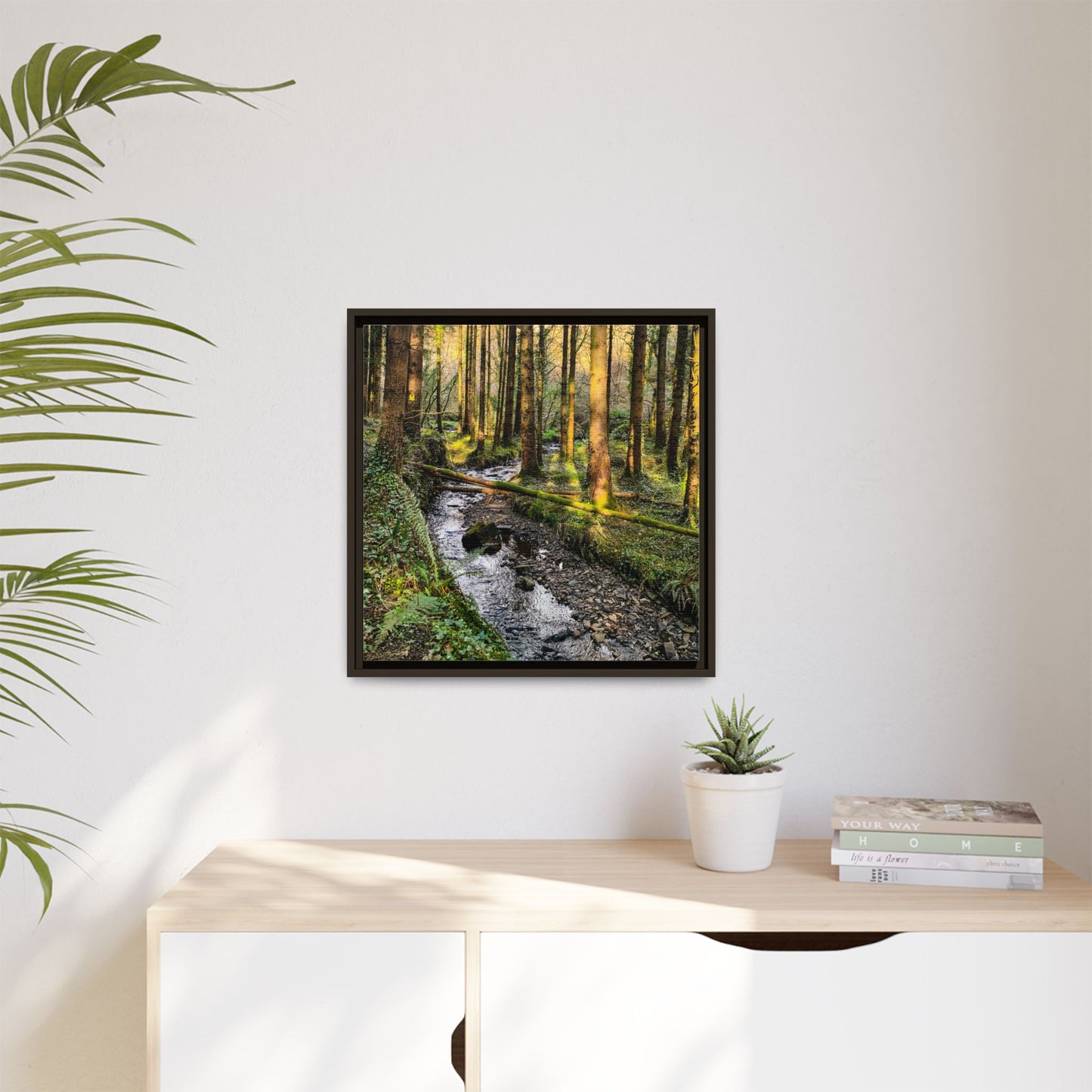 Glanageenty Forest Trail 2 Matte Canvas, Framed (Multi-color)